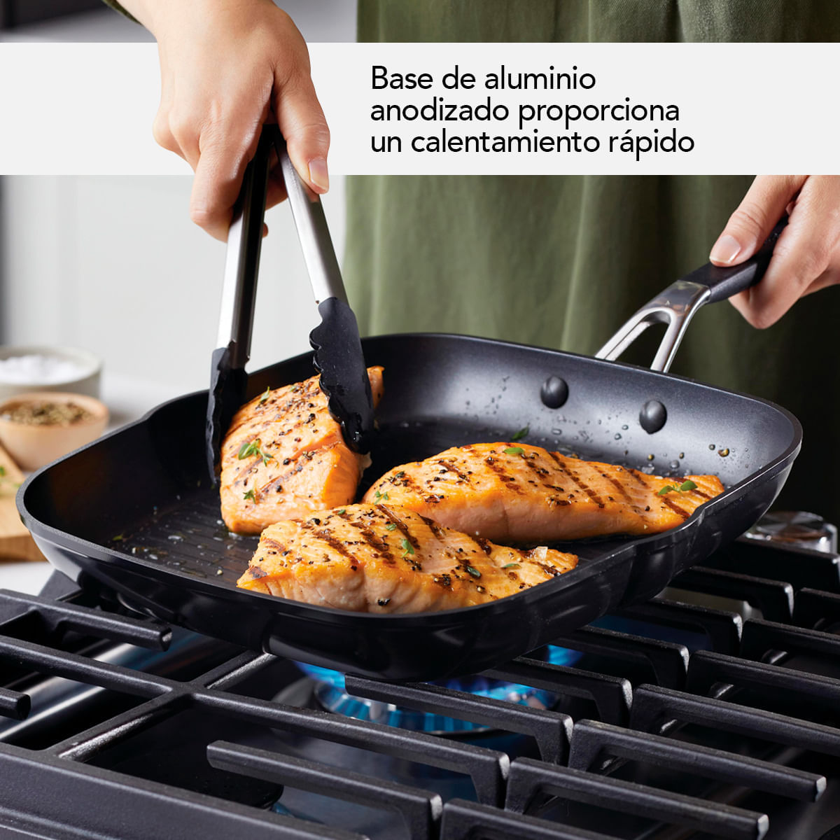 Juego de Ollas 10Pzs, anodizado duro antiadherente, Negro Onyx KitchenAid. img #4