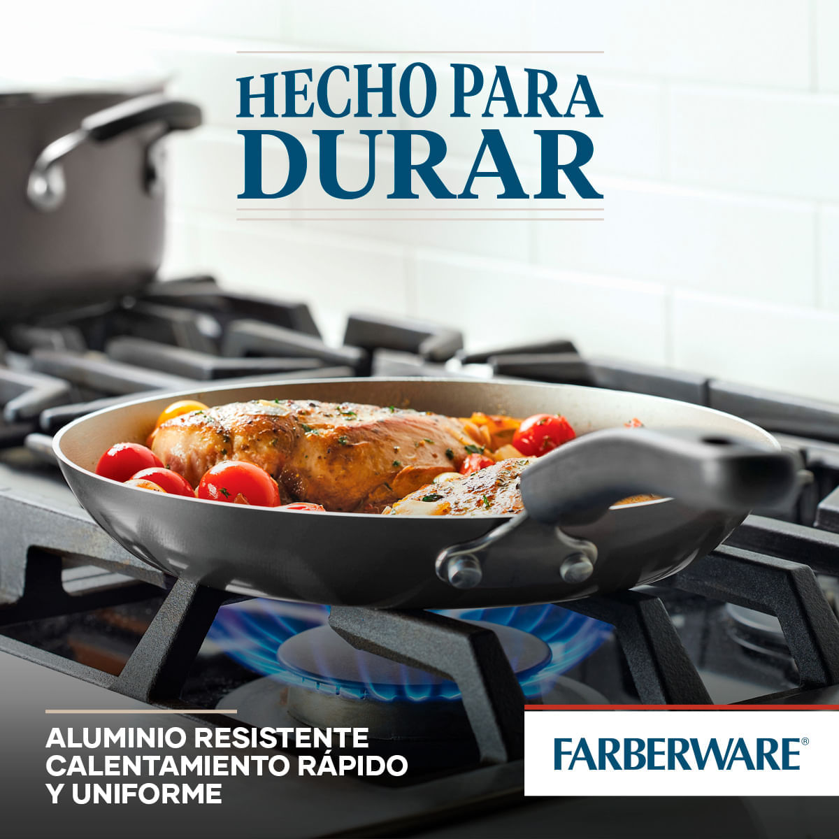 Set sartenes 21cm y 25cm. Antiad. DiamondMax® gris pewter Cookstart Farberware img #3