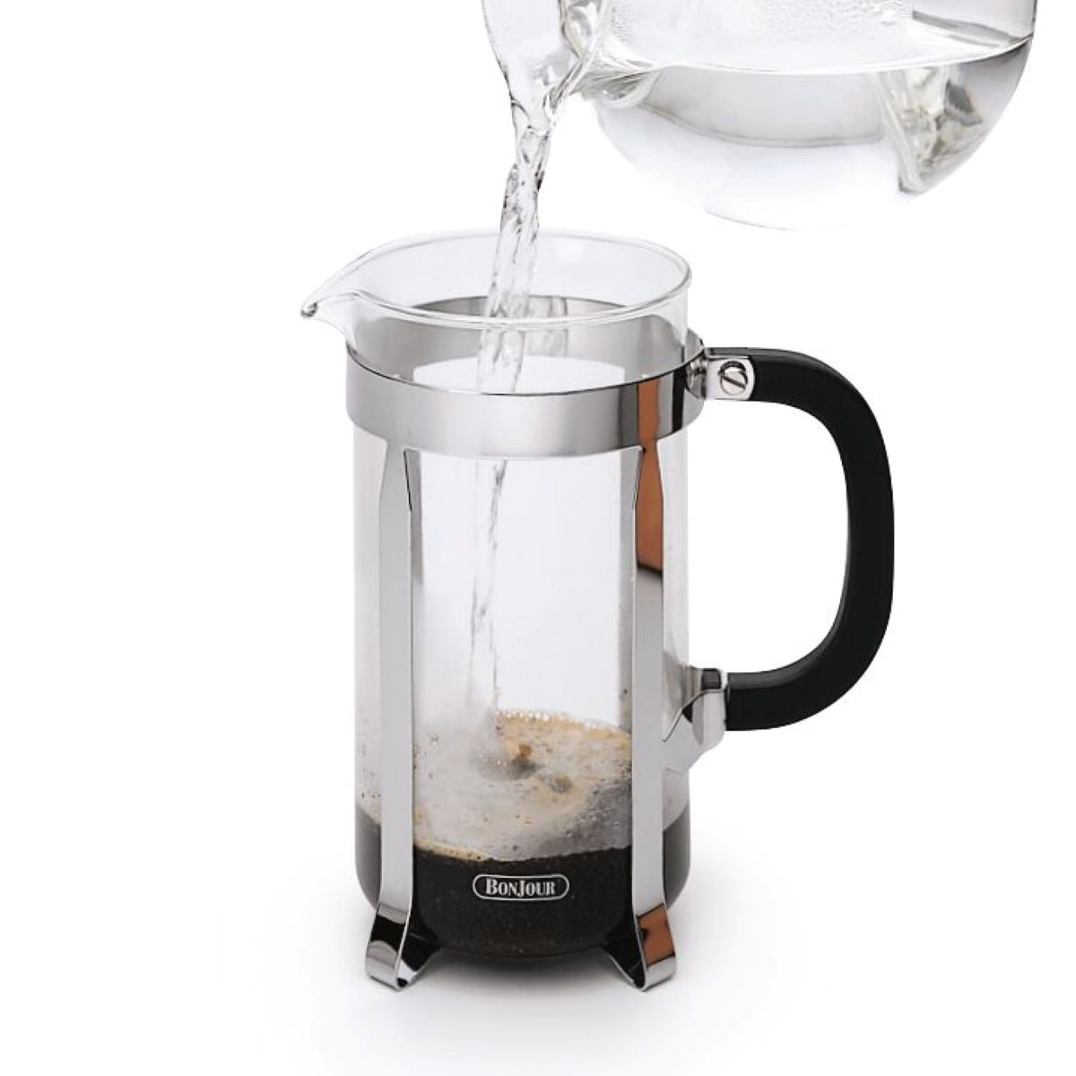 Prensa Francesa 33.8 onzas/ 8 tazas/ 1L, acero inoxidable con jarra de vidrio templado borosilicato. Monet, BonJour. img #2