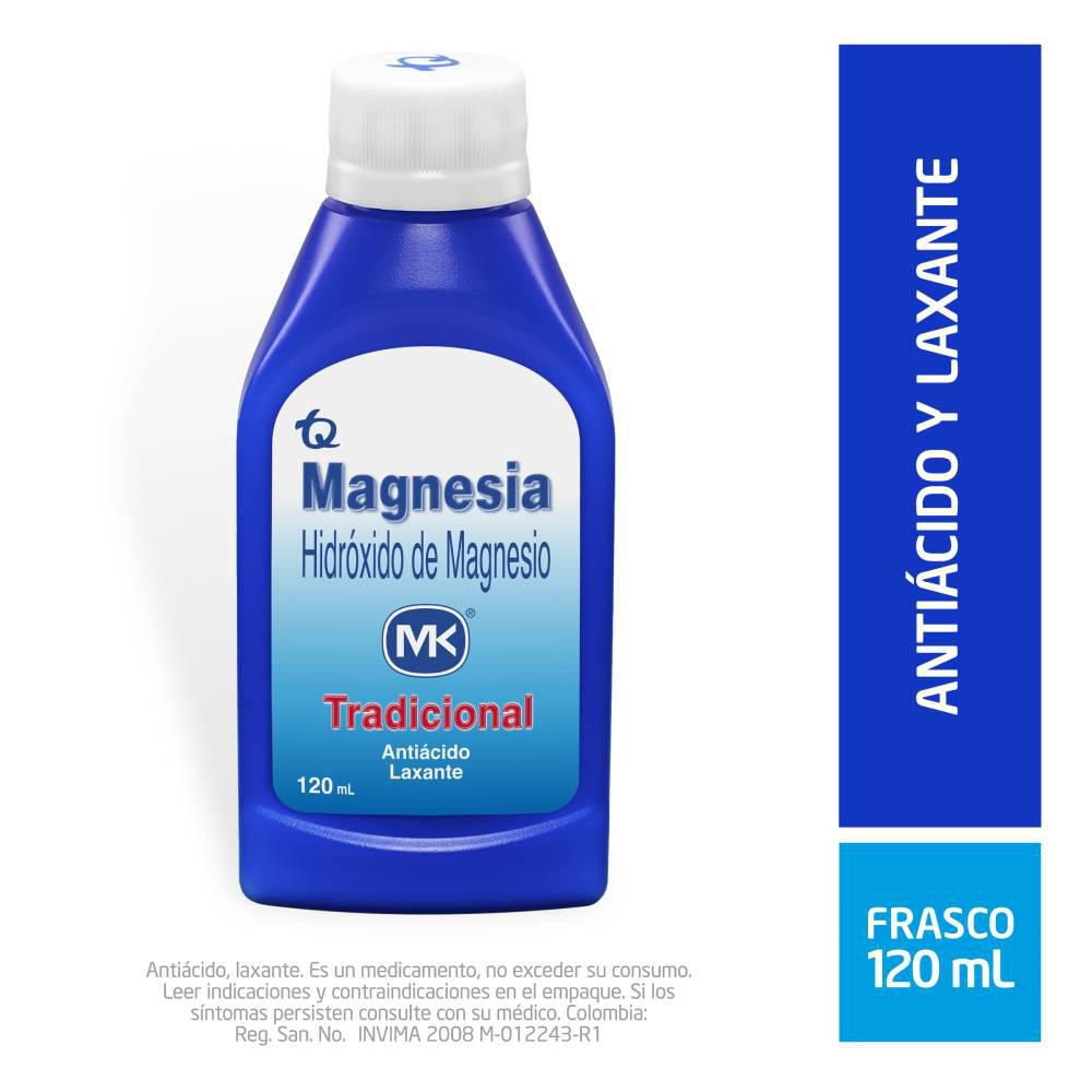 Hidróxido de magnesio MAGNESIA MK antiácido y laxante tradicional (120  ml) img #1
