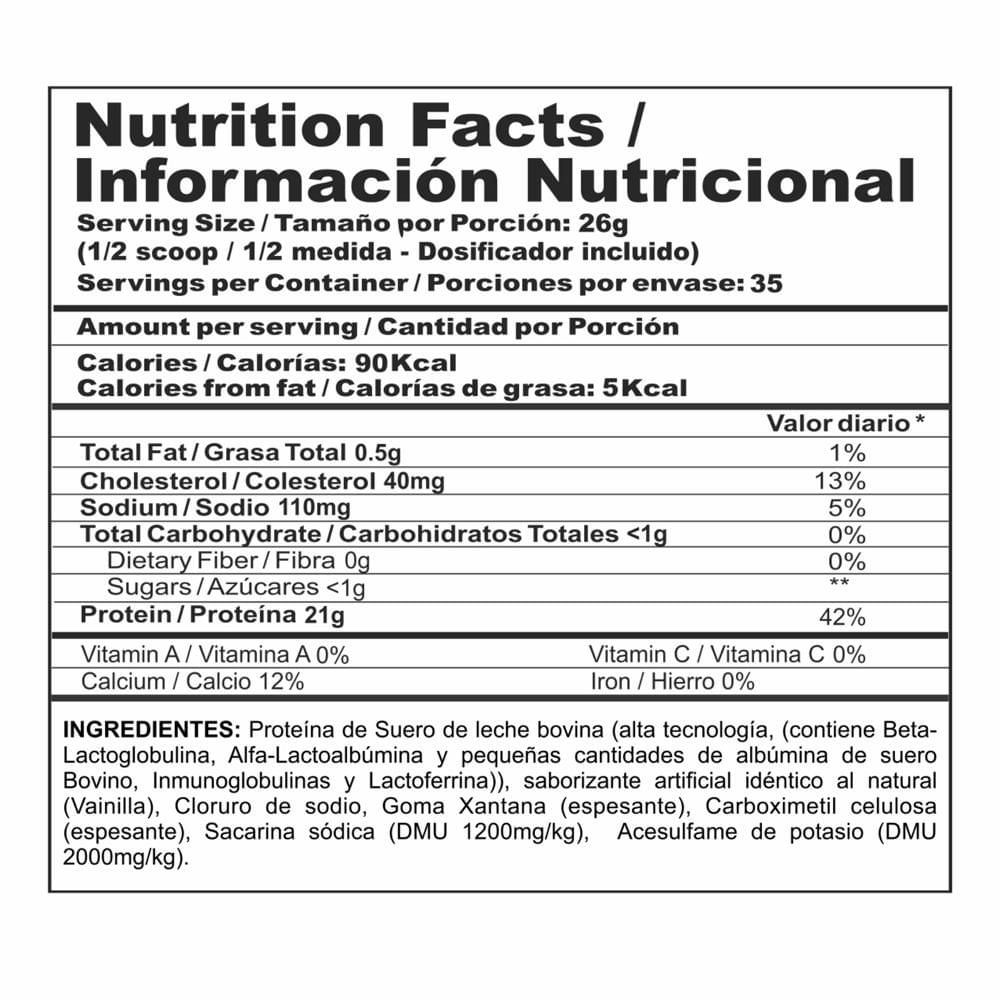 Proteína MEGAPLEX bi pro classic sabor vainilla (2  lb) img #2