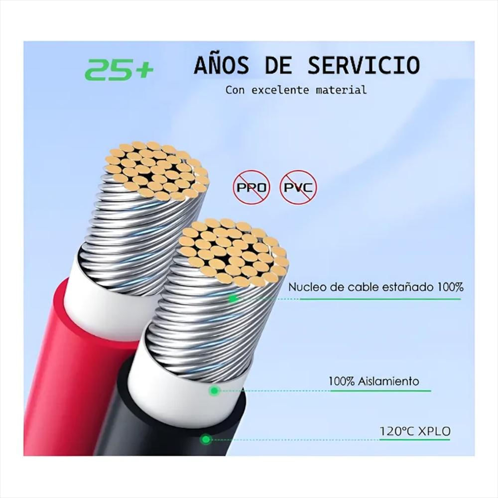 Cable Conector Panel Solar Mc4 A Xt60 5Mts img #4