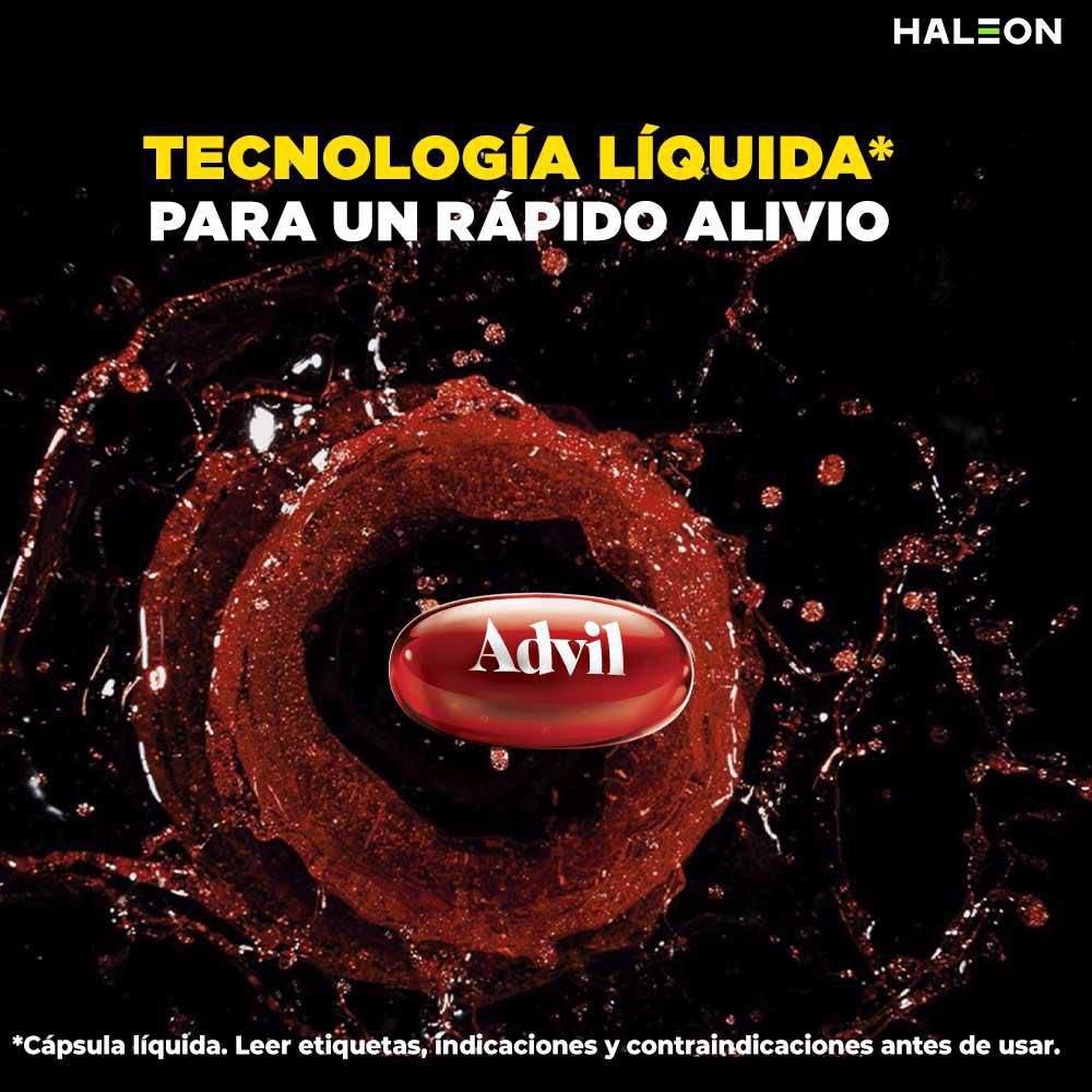 Cápsulas ADVIL max ibuprofeno dolores fuertes (16  und) img #3