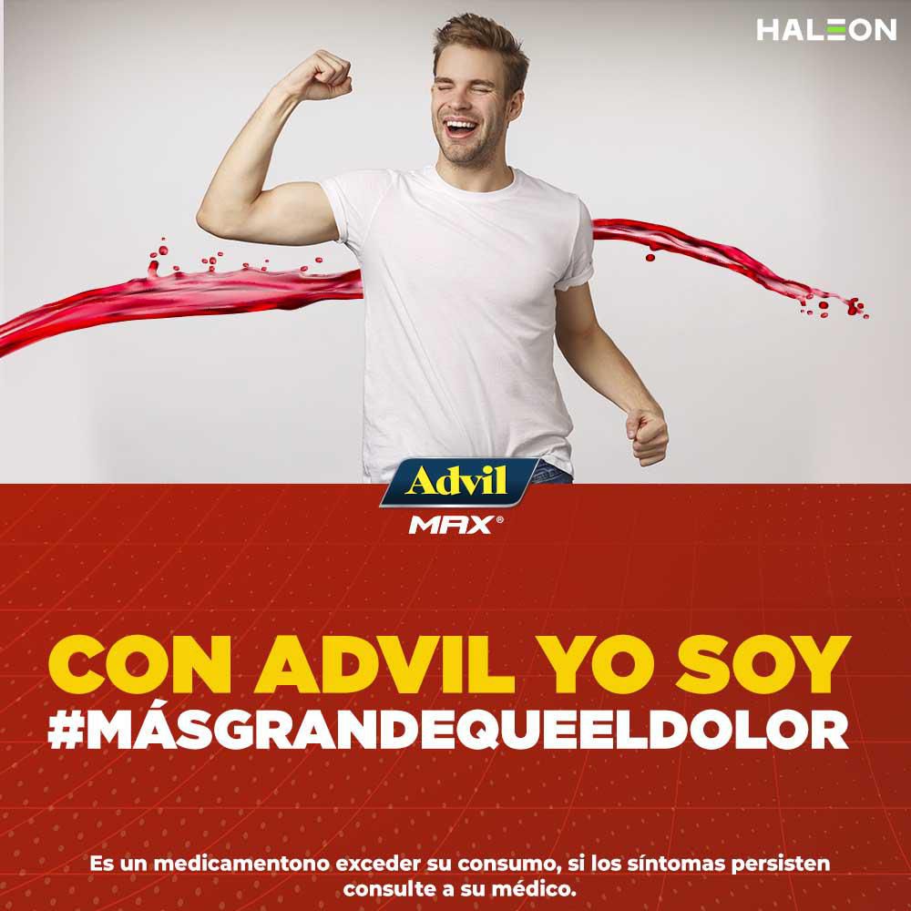 Cápsulas ADVIL max ibuprofeno dolores fuertes (16  und) img #4