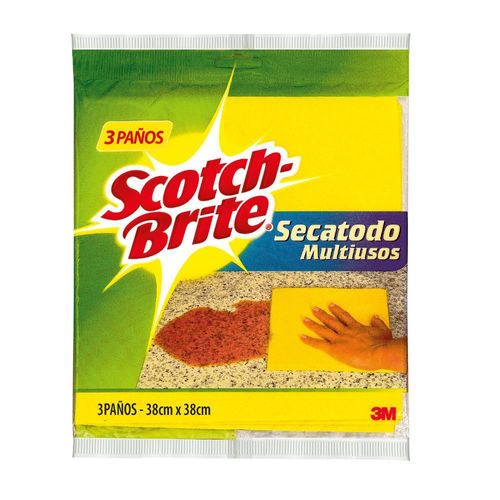 Paños SCOTCH BRITE secatodo multiusos (3  und)