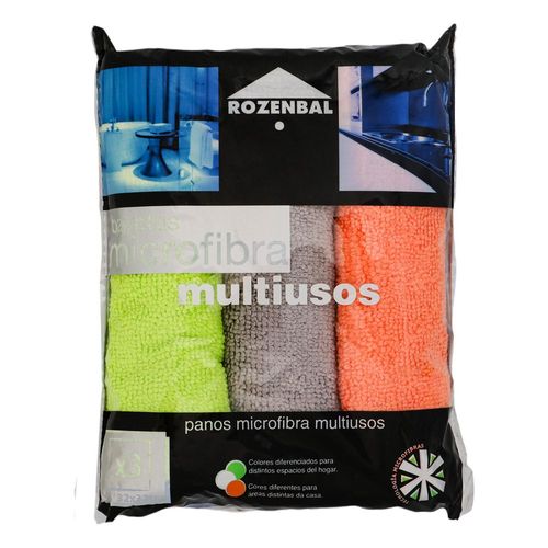 Paños ROZENBAL microfibra multiusos (3  und)