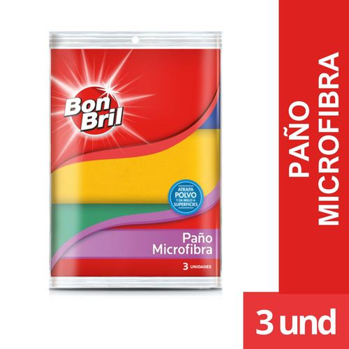 Paño BON BRIL microfibra (3  und)