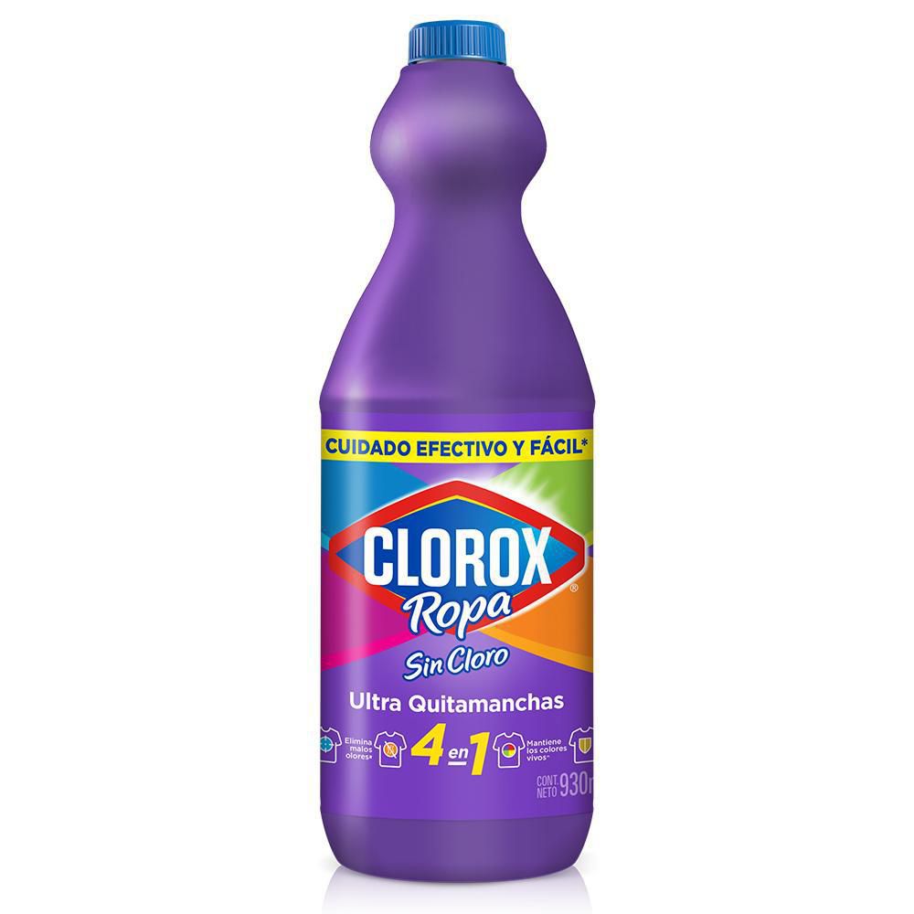 Quitamanchas sin cloro CLOROX 4 en 1 para ropa color (930  ml) img #2