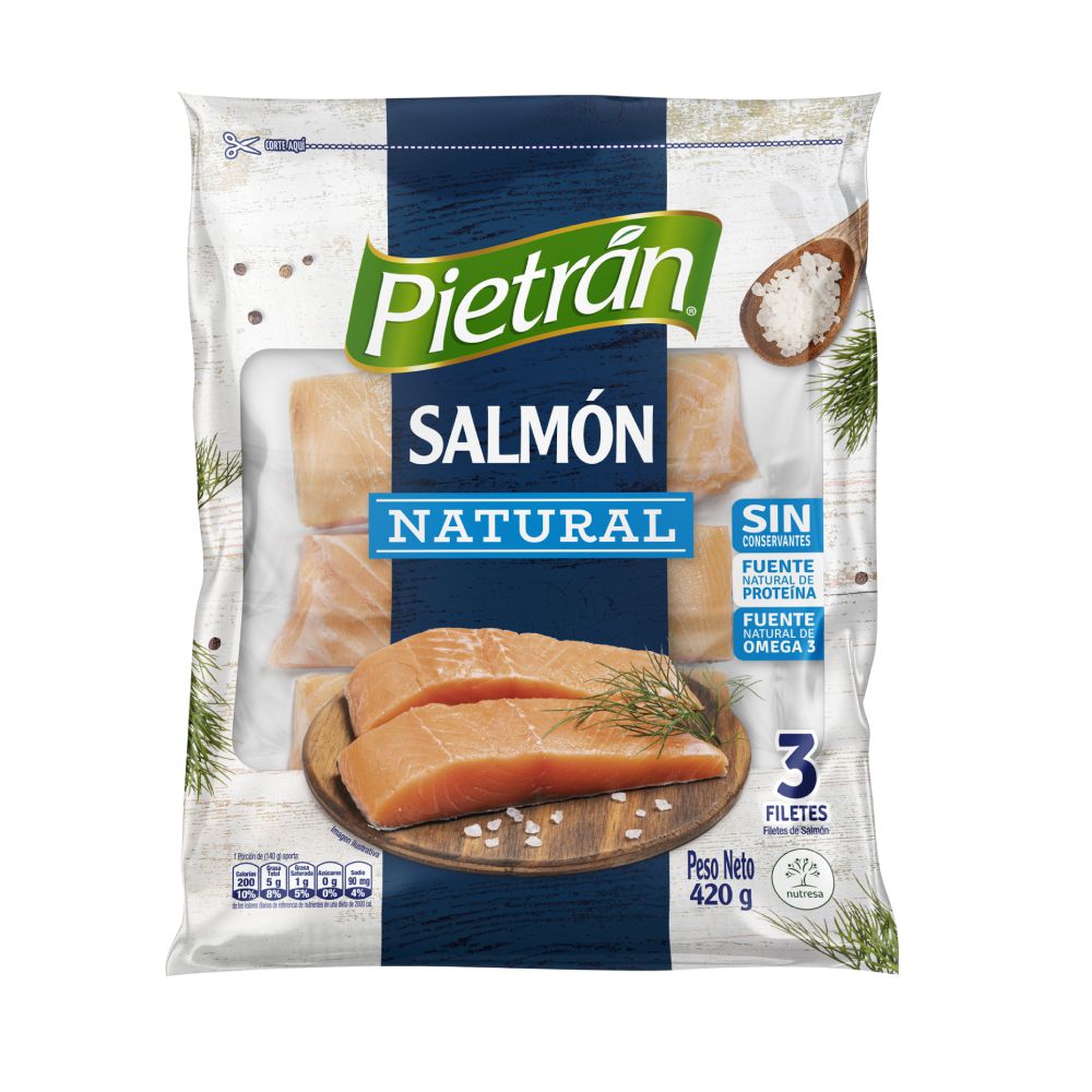 Filete de salmón PIETRAN natural (420  gr) img #1