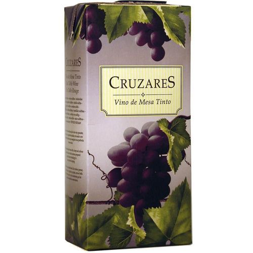 Vino tinto CRUZARES MARCA EXCLUSIVA de mesa  (1000  ml)