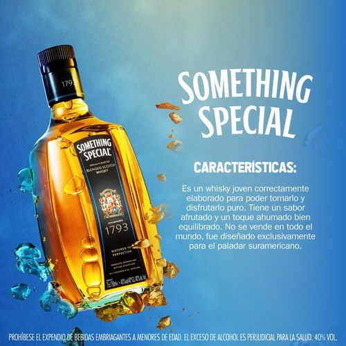 Whisky SOMETHING especial blended Scotch   (1000  ml)