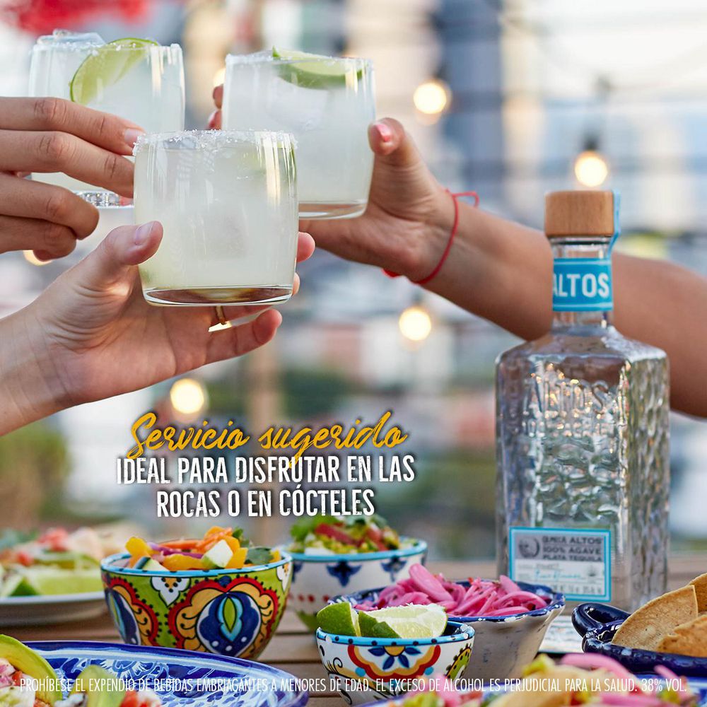 Tequila Blanco OLMECA plata 100% agave   (700  ml) img #3