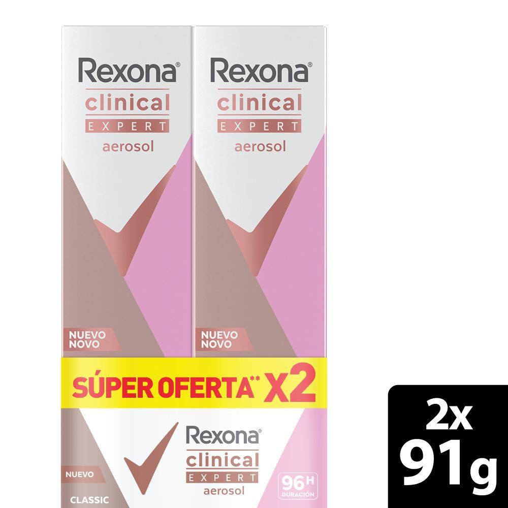 Desodorante REXONA clinical expert aerosol  (182  gr) img #1