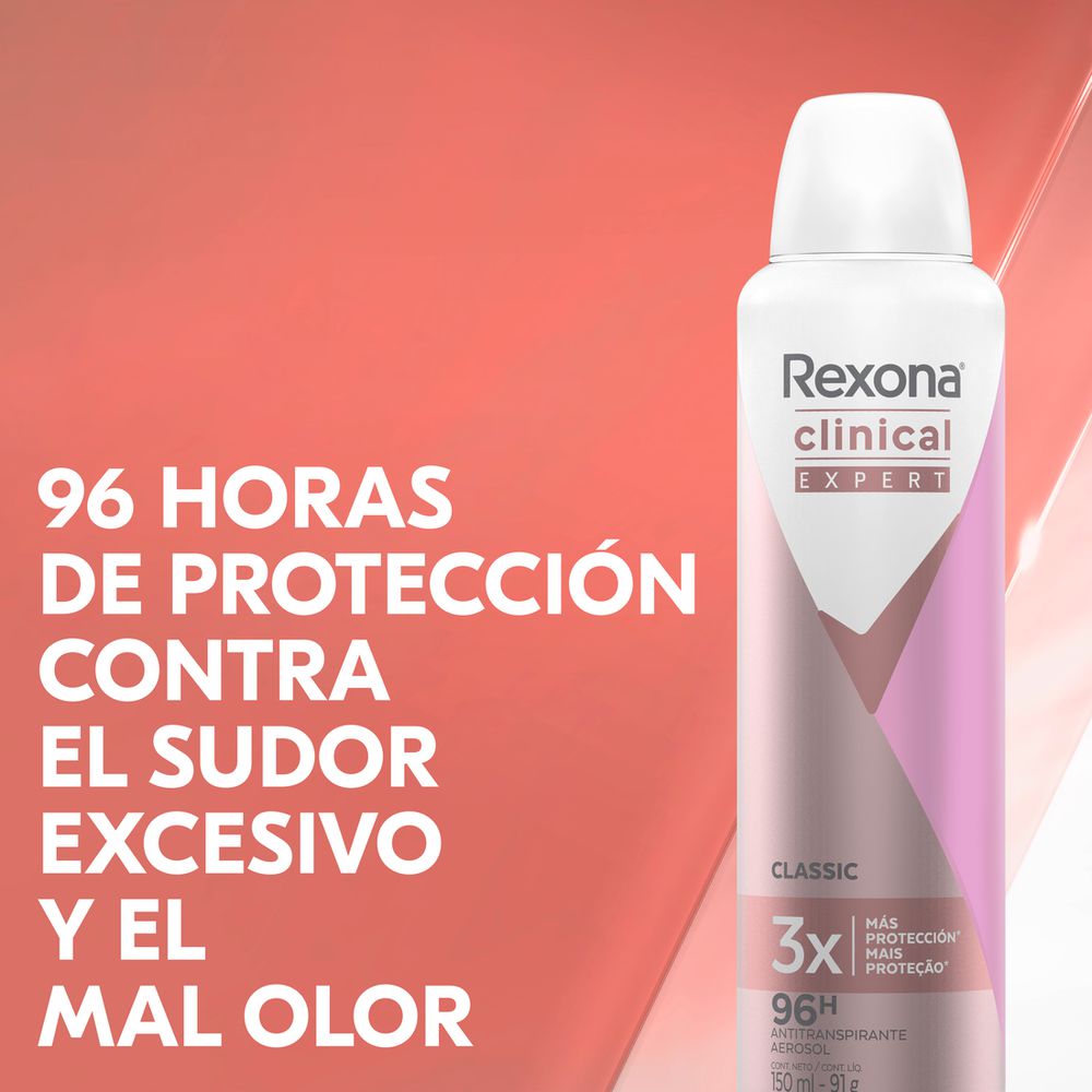 Desodorante REXONA clinical expert aerosol  (182  gr) img #2