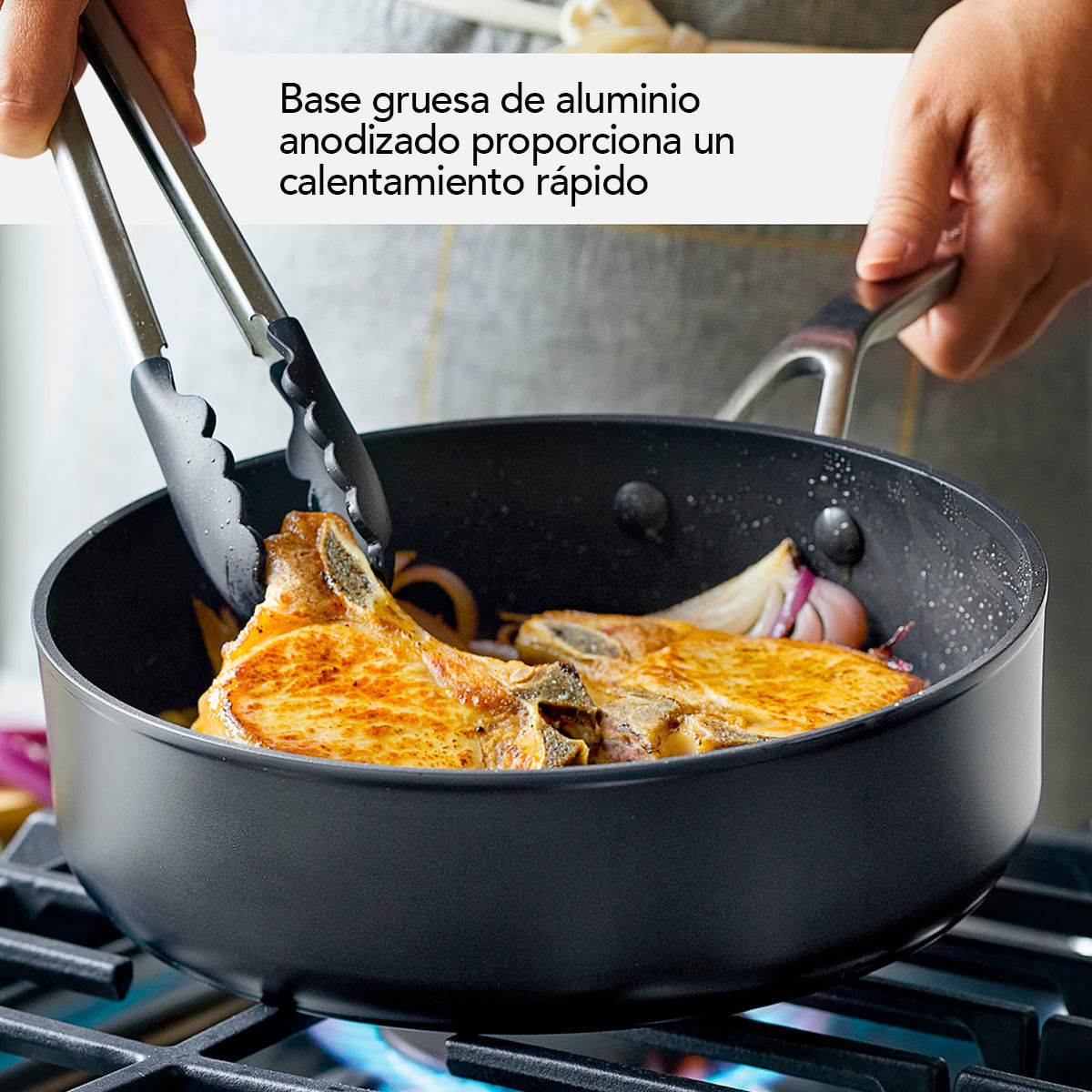Juego de Ollas 11Pzs, anodizado duro antiadherente, Negro, KitchenAid. img #4