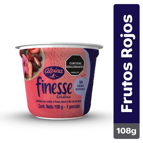 Gelatina ALPINA fresa, mora, flor de jamaica (108  gr)