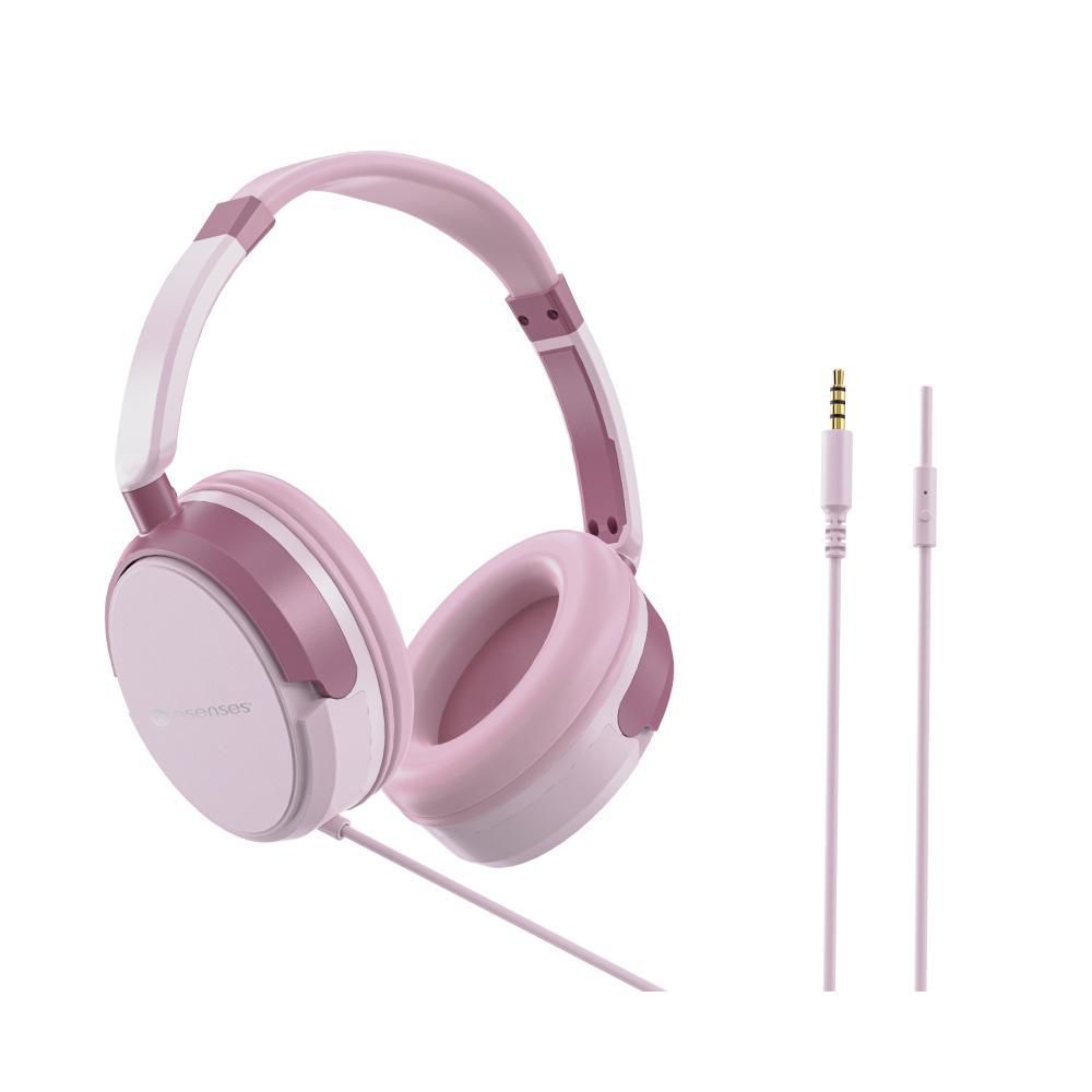 Audfonos Alámbricos ESENSES Rosado HP101 ROSADO ROSADO img #3