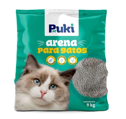 Arena para gatos PUKÍ neutraliza olores (9000  gr)