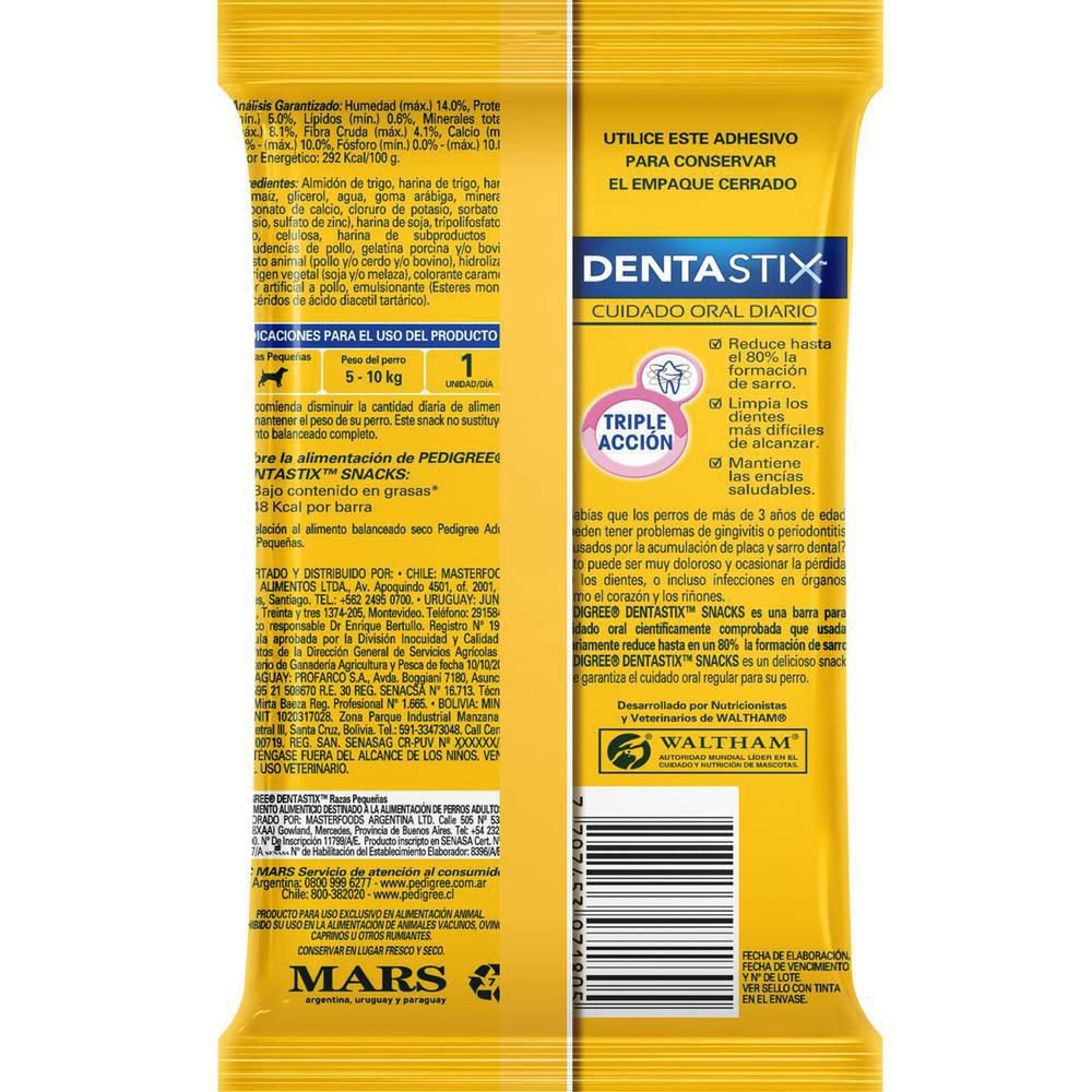 Snack para perros PEDIGREE dentastix cuidado oral diario (47.1  gr) img #2