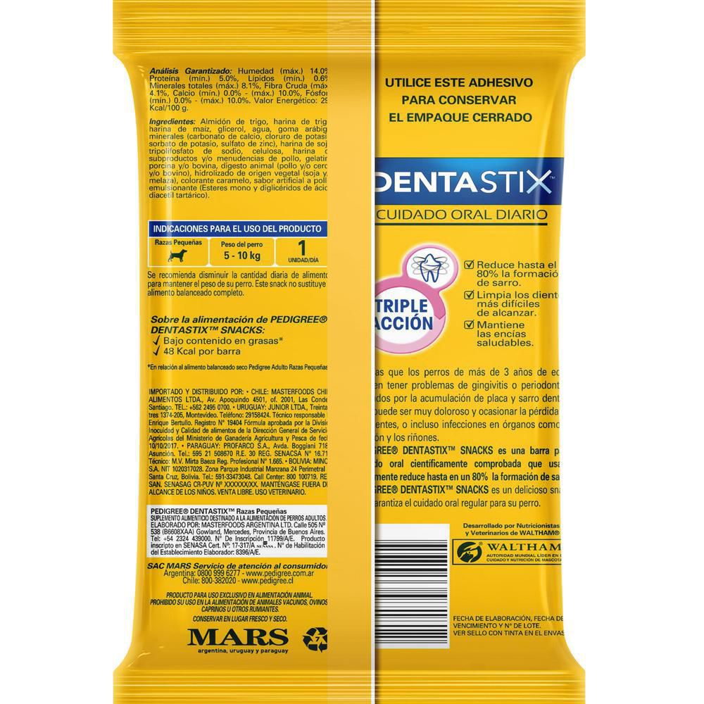 Snack para perros PEDIGREE dentastix cuidado oral diario (110  gr) img #2