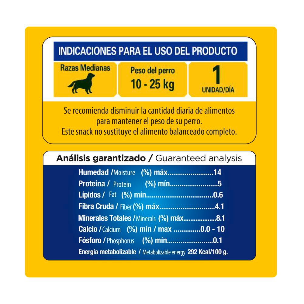 Snack para perros PEDIGREE dentastix cuidado oral diario (25.7  gr) img #5