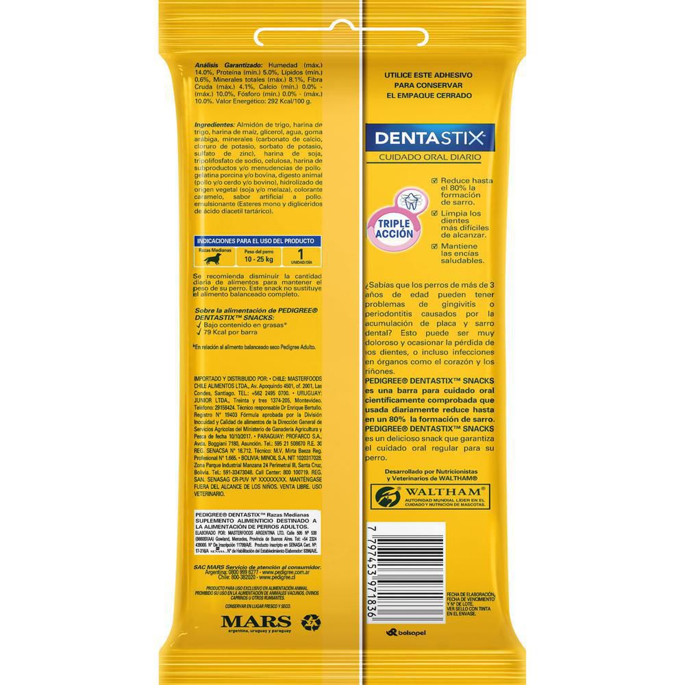Snack para perros PEDIGREE dentastix cuidado oral diario (77.1  gr) img #2