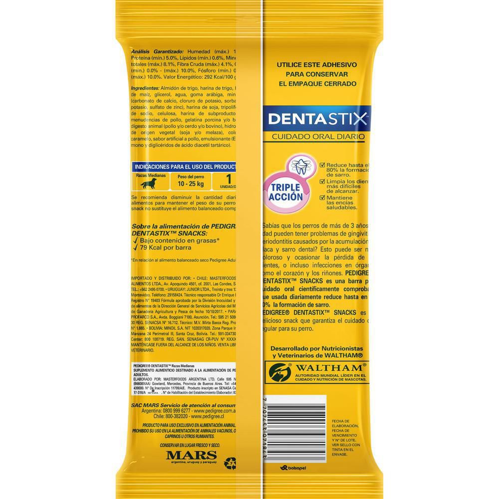 Snack para perros PEDIGREE dentastix cuidado oral diario (180  gr) img #2