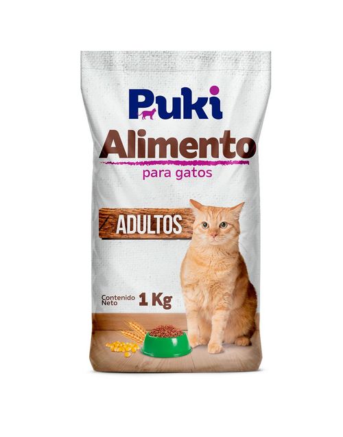 Comida para gatos PUKÍ adultos (1000  gr)