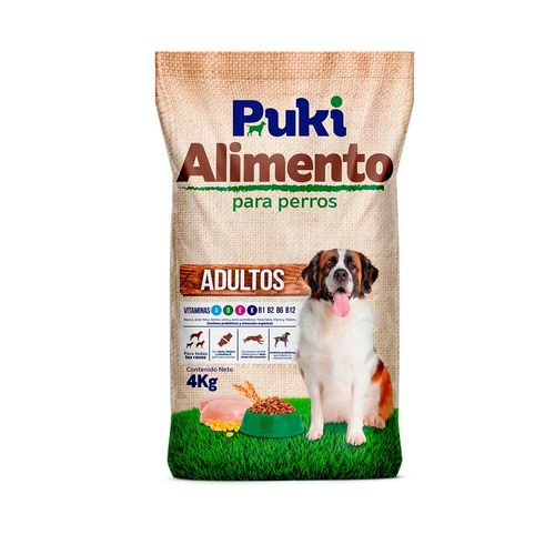 Comida para perros PUKÍ adultos con vitaminas (4000  gr)