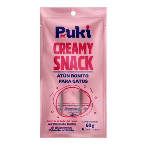 Snack para gatos PUKÍ cremoso para gatos (60  gr)