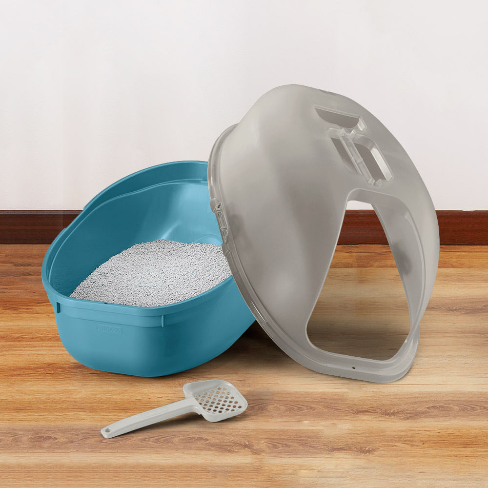 Combo mascota, 1 Arenero para gato, 1 Caja multiuso de 6 litros gris img #3