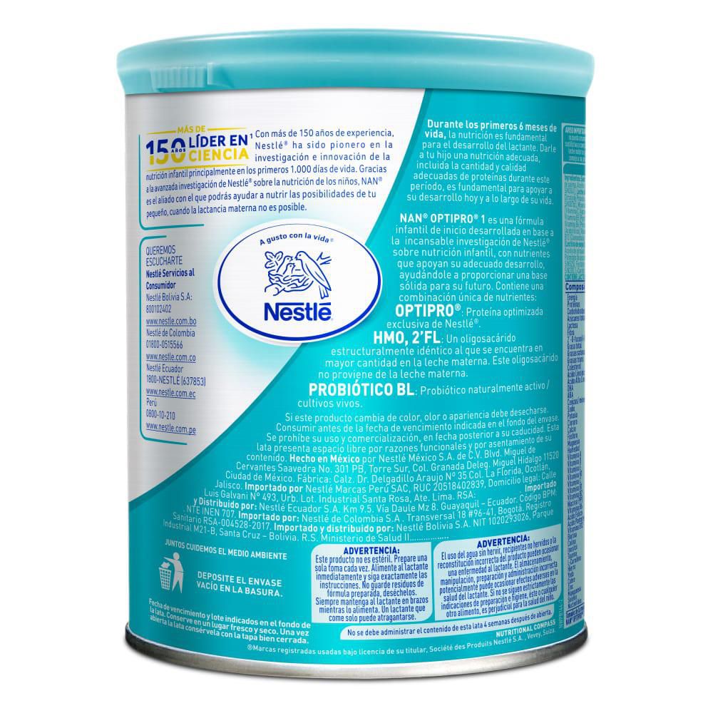 Fórmula infantil NAN optipro 1 lata (400  gr) img #3