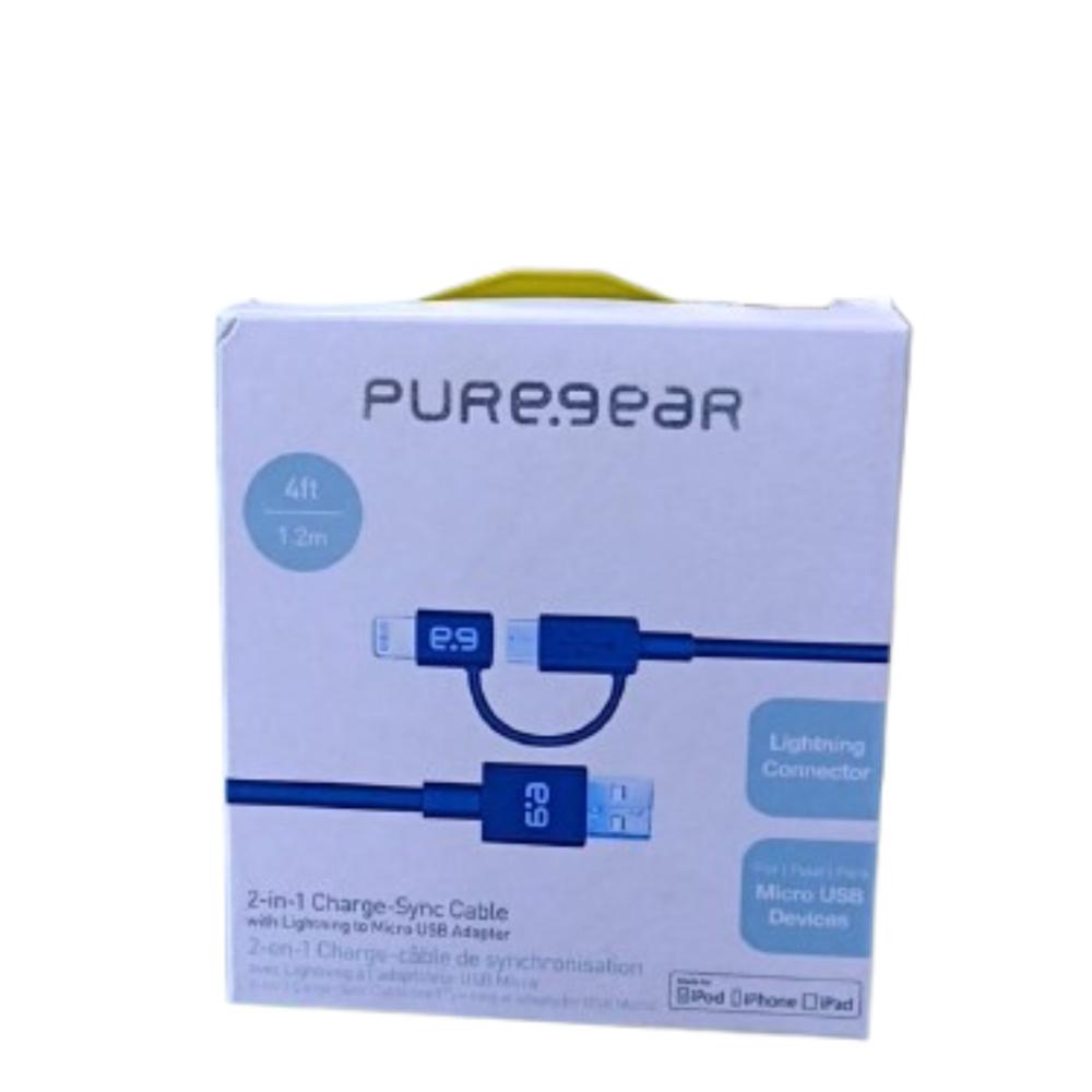 Cable Datos Lightning Micro Puregear 1.2M img #1