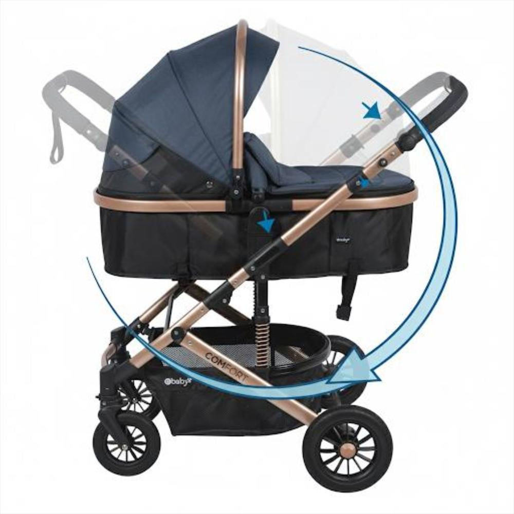 Coche Cuna Moisés Comfort Eb147 1 Azul img #2