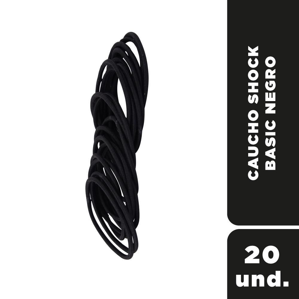 Cauchos para el cabello SHOCK básico negro (1  und) img #1