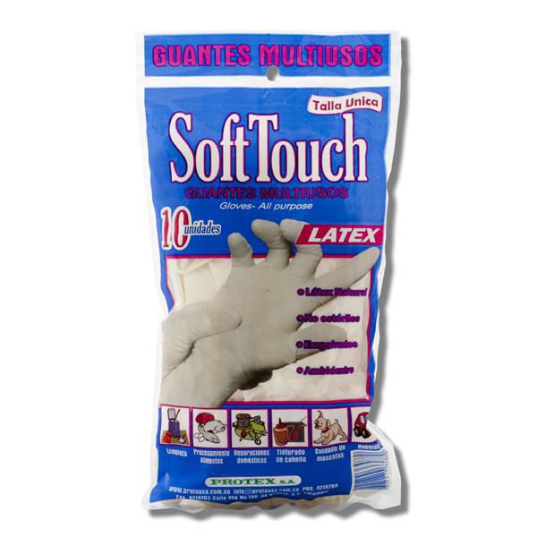 Guantes SOFT TOUCH multiusos látex talla M (1  und) img #1