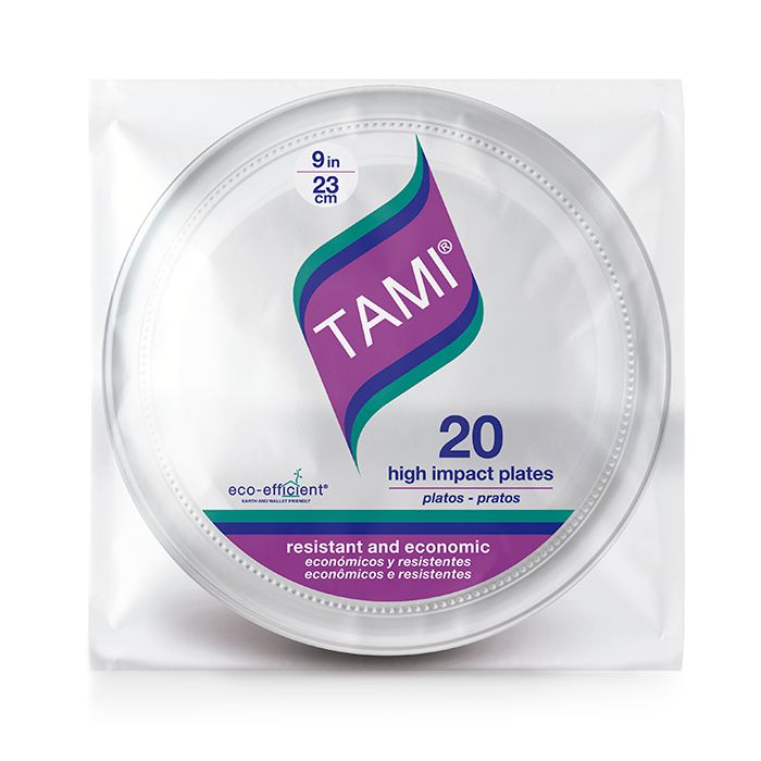 Platos desechables TAMI resistente 23 cm img #1