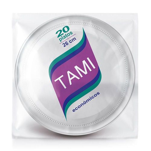 Platos desechables TAMI pando 26 cm
