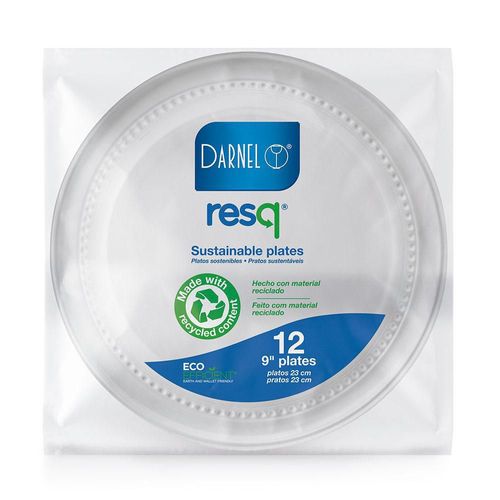 Platos desechables DARNEL ecoeficiente 23 cm