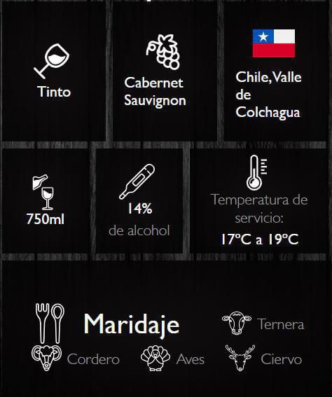 Vino MONTES ALPHA  Cabenet S (750  ml) img #2