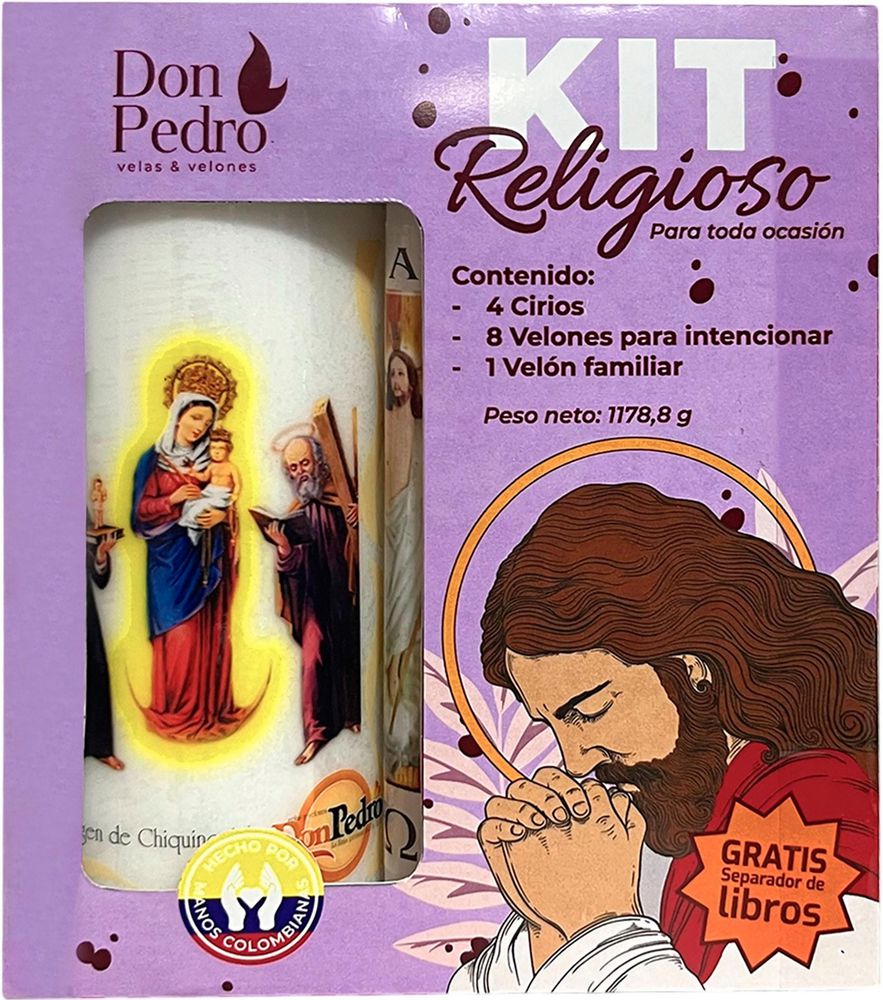 Velón DON PEDRO kit religioso img #1