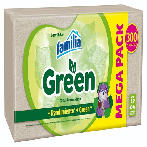 Servilletas FAMILIA más rendimiento, mega pack (300  und)