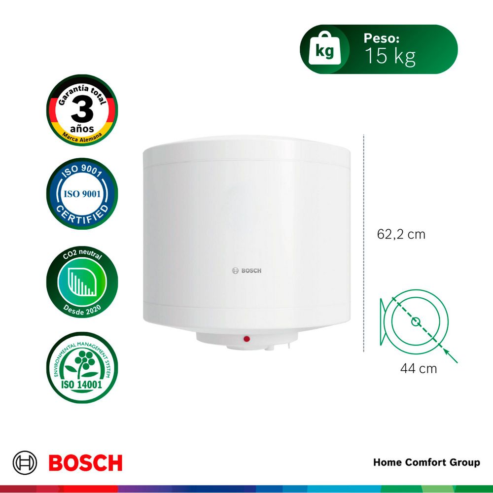 Calentador eléctrico acumulación 50 litros 220 V BOSCH 773650334 img #3