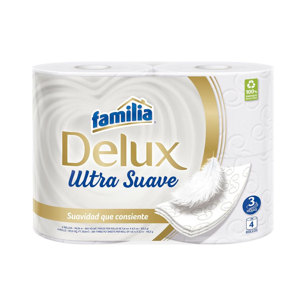 Papel higiénico FAMILIA delux ultrasuave x4 rollos (116  mts) img #1