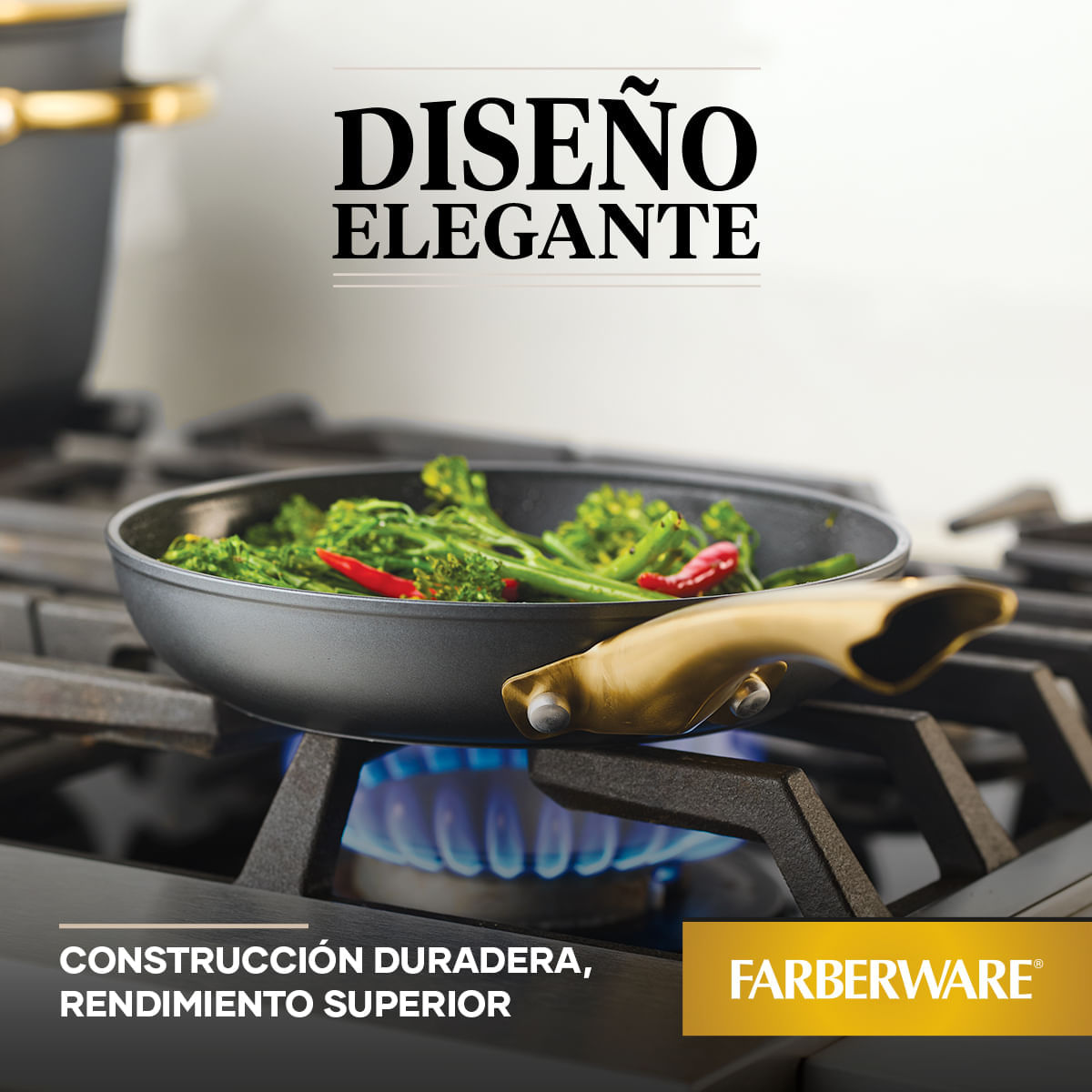 Sartén 20cm Forged Induction. Aluminio forjado. Antiadherente Cerámico. Color Negro. Apta para cocinas de Inducción. Farberware img #7
