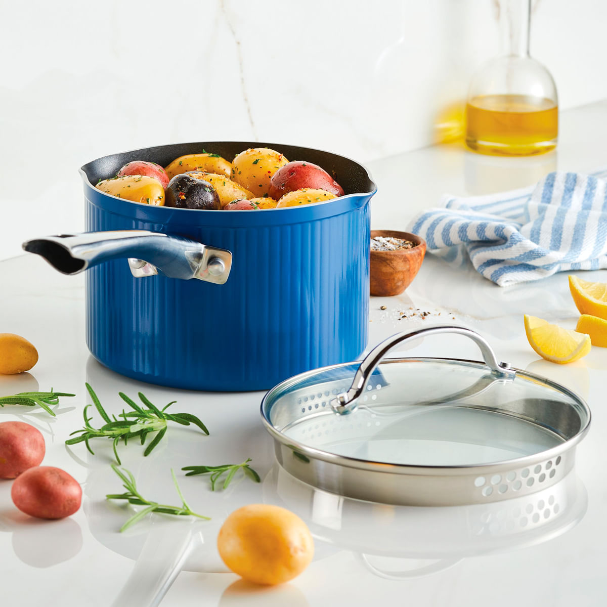 Perol antiadherente 18cm con tapa Farberware img #2