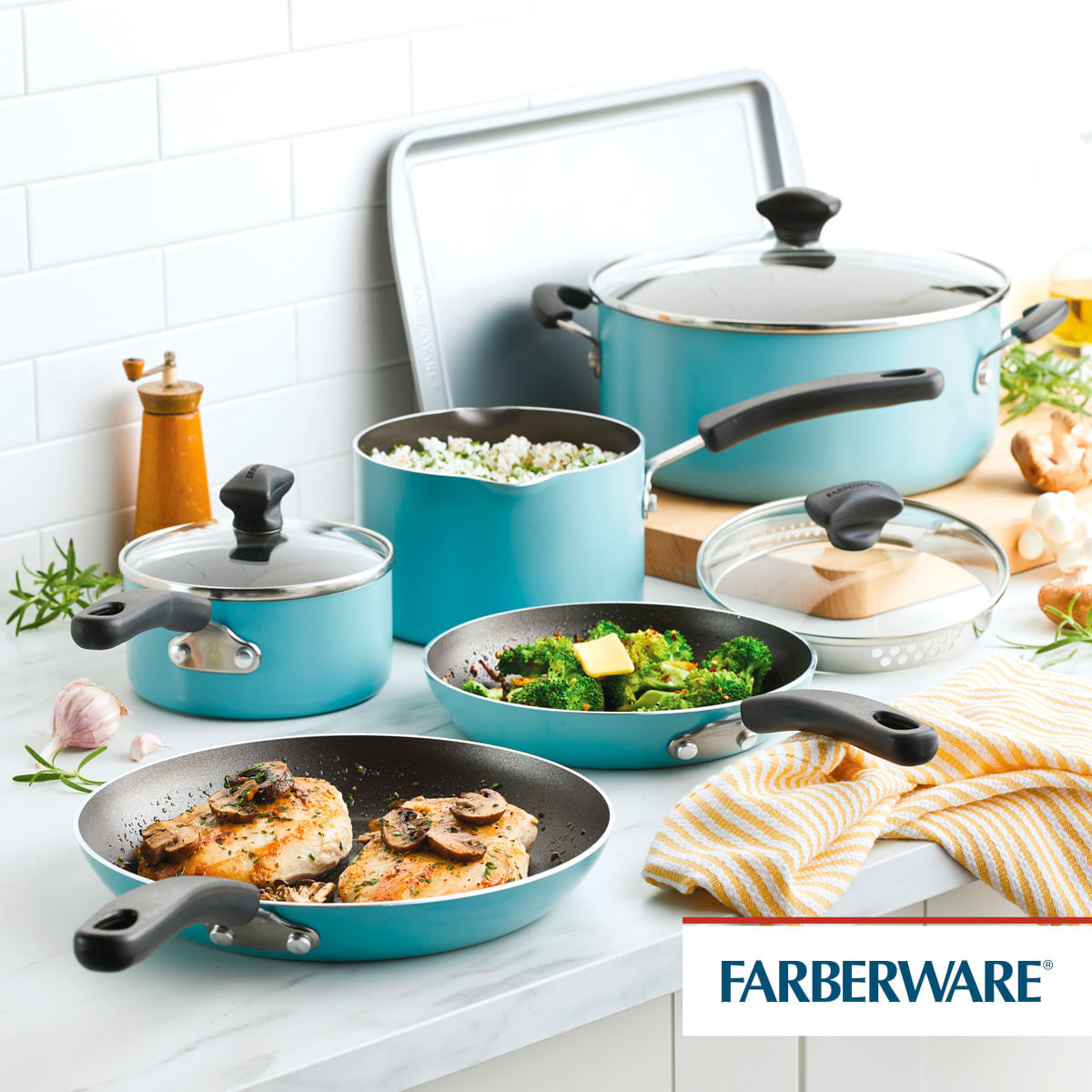 Juego de Ollas 15Pzs, antiad. DiamondMax® Cookstart Farberware. img #2