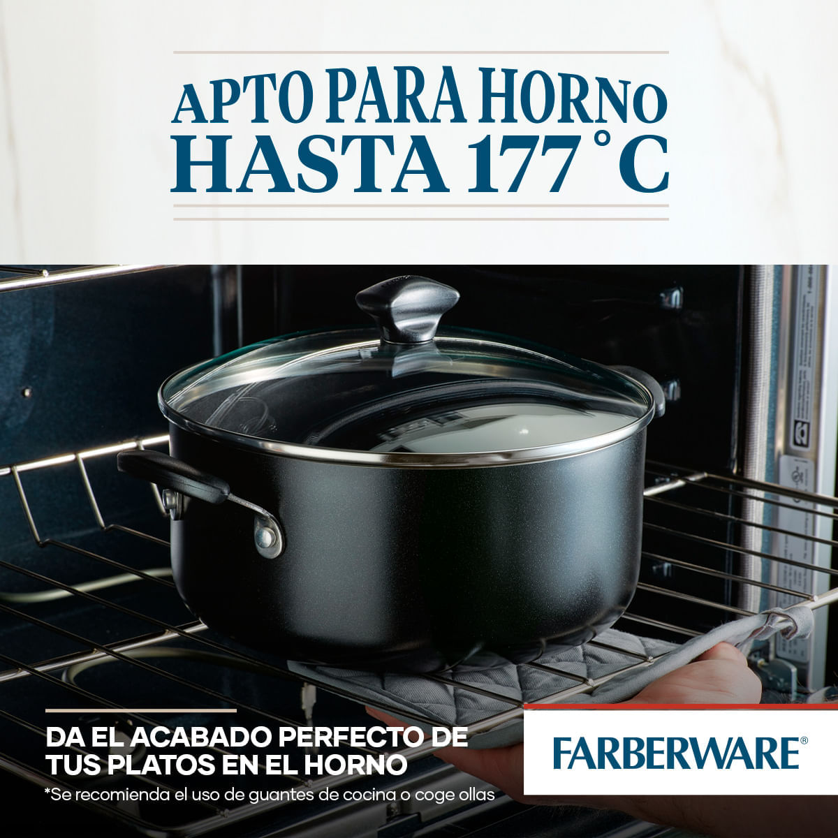 Juego de Ollas 15Pzs, antiad. DiamondMax® gris pewter, Cookstar Farberware img #6