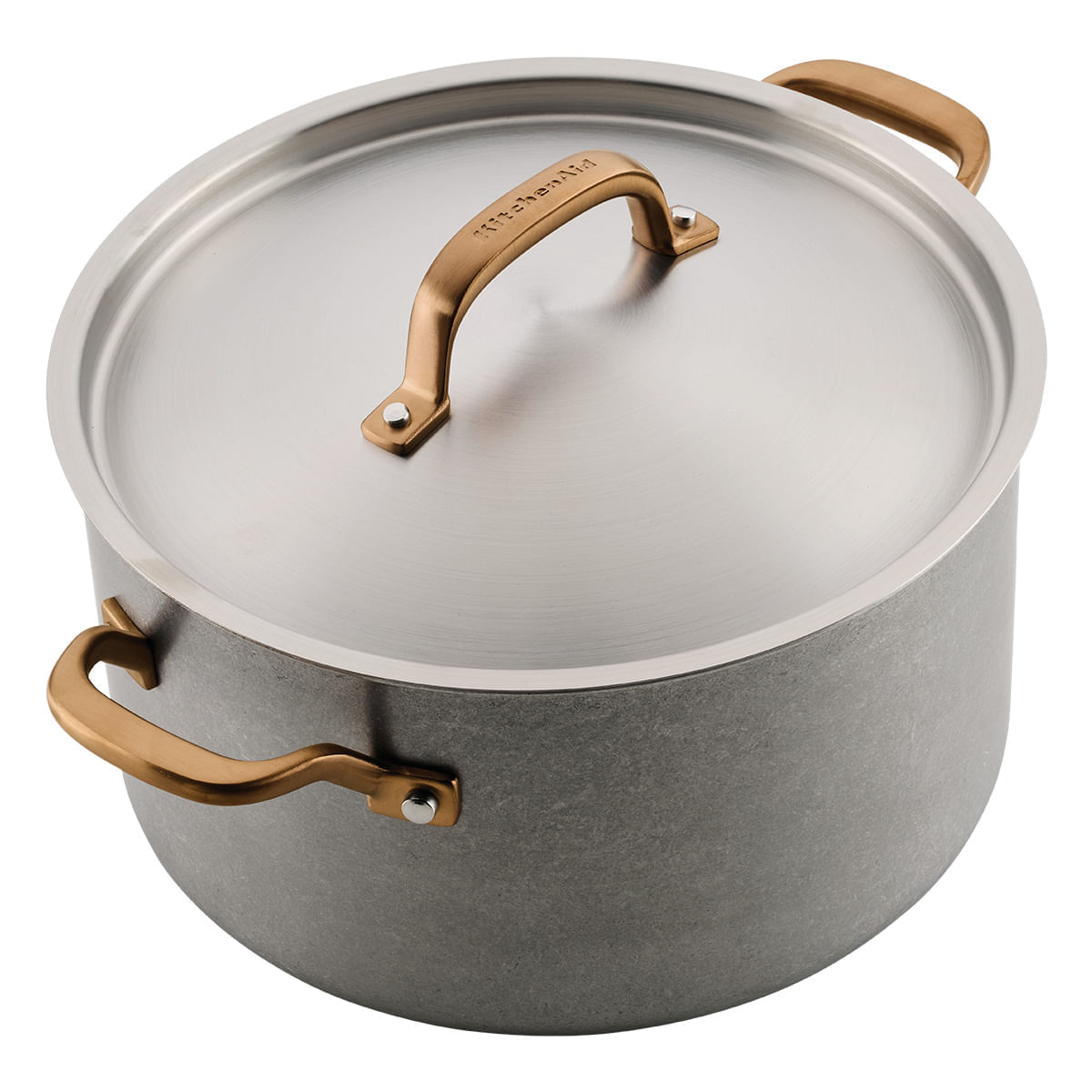 Juego de Ollas 10 pzs, Acero inoxidable 5 capas. StoneWash. KitchenAid img #4