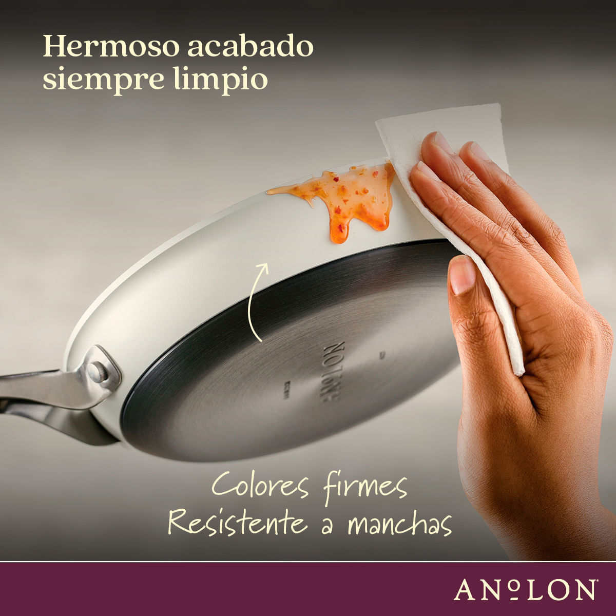 Juego de Ollas 8Pzs, antiadherente anodizado duro. Archieve Anolon img #6
